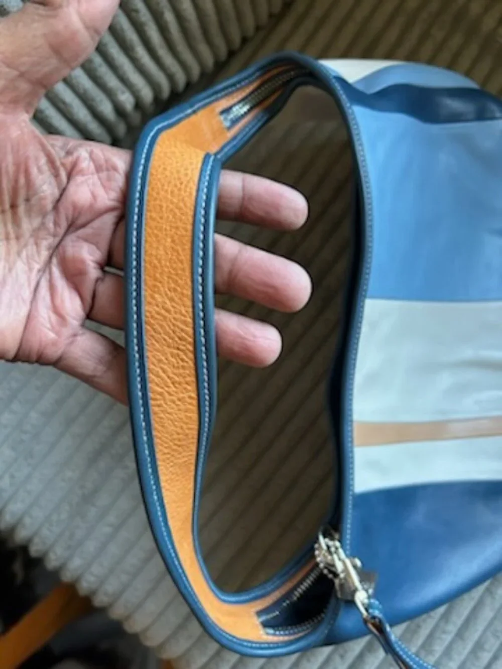 Coach Striped Hobo Bag - Multi Color - Picture 5 of 7